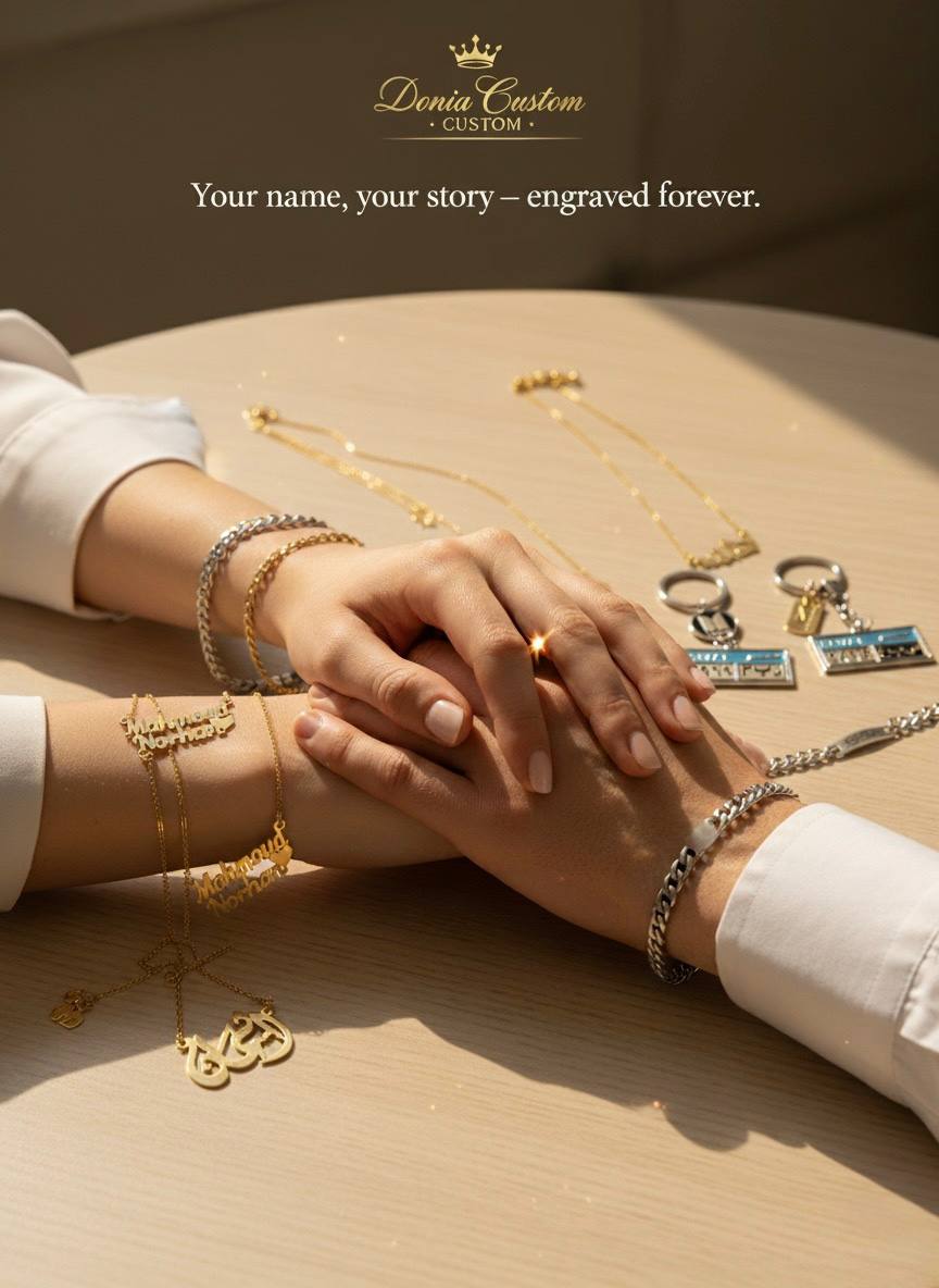 Custom Engraved Keychain donia custom