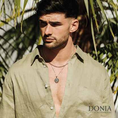 Titanium Compass Necklace