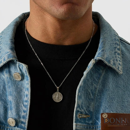 Titanium Compass Necklace
